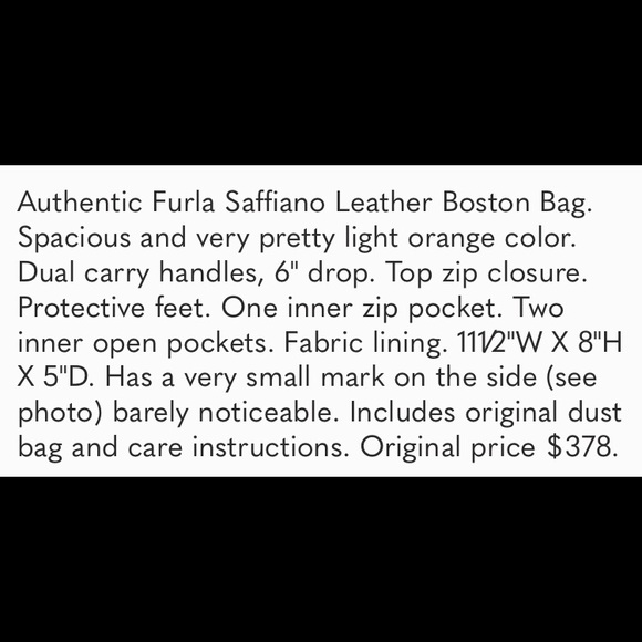 Furla Saffiano Leather Boston Bag - Picture 3 of 8